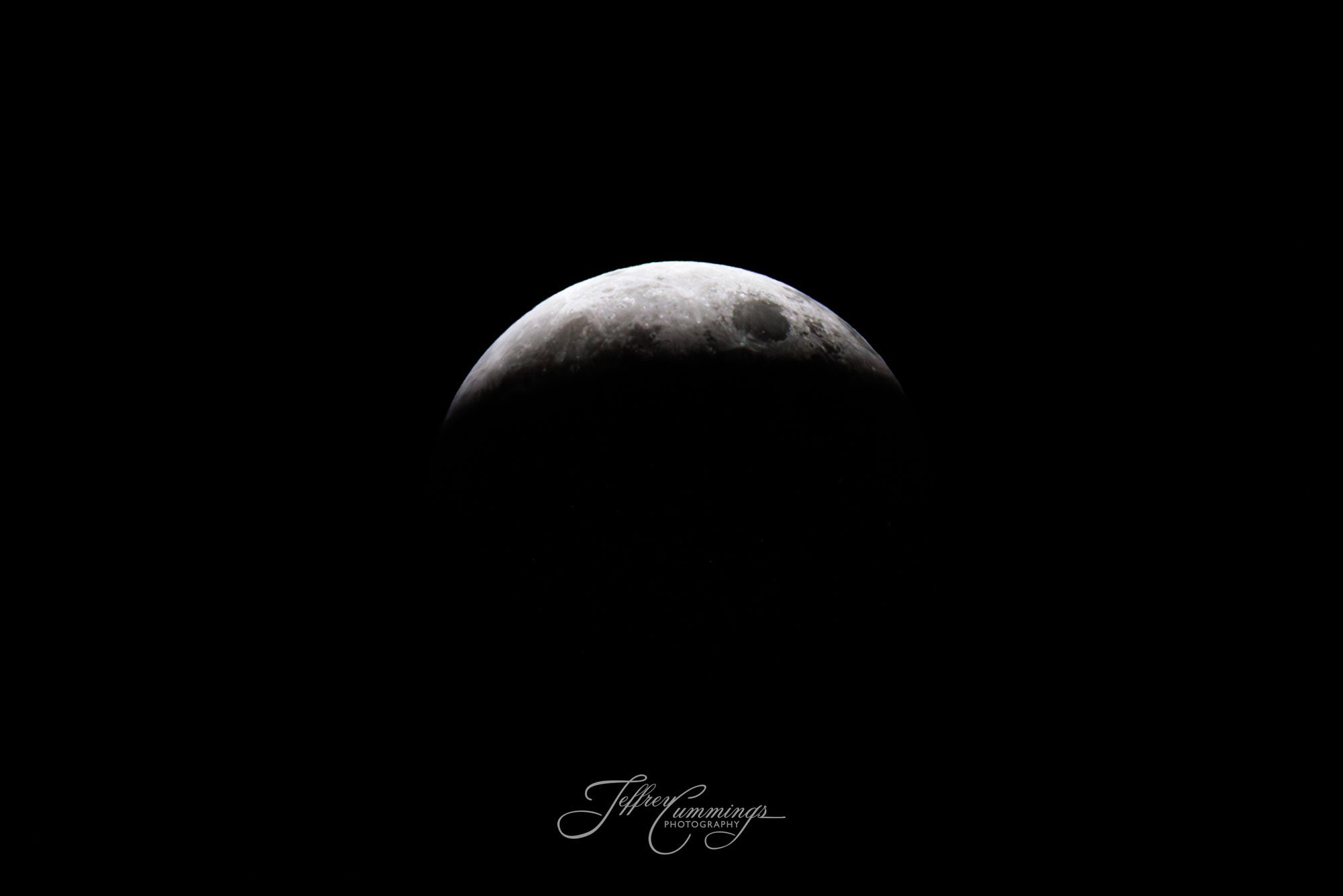 Lunar eclipse penumbra stage