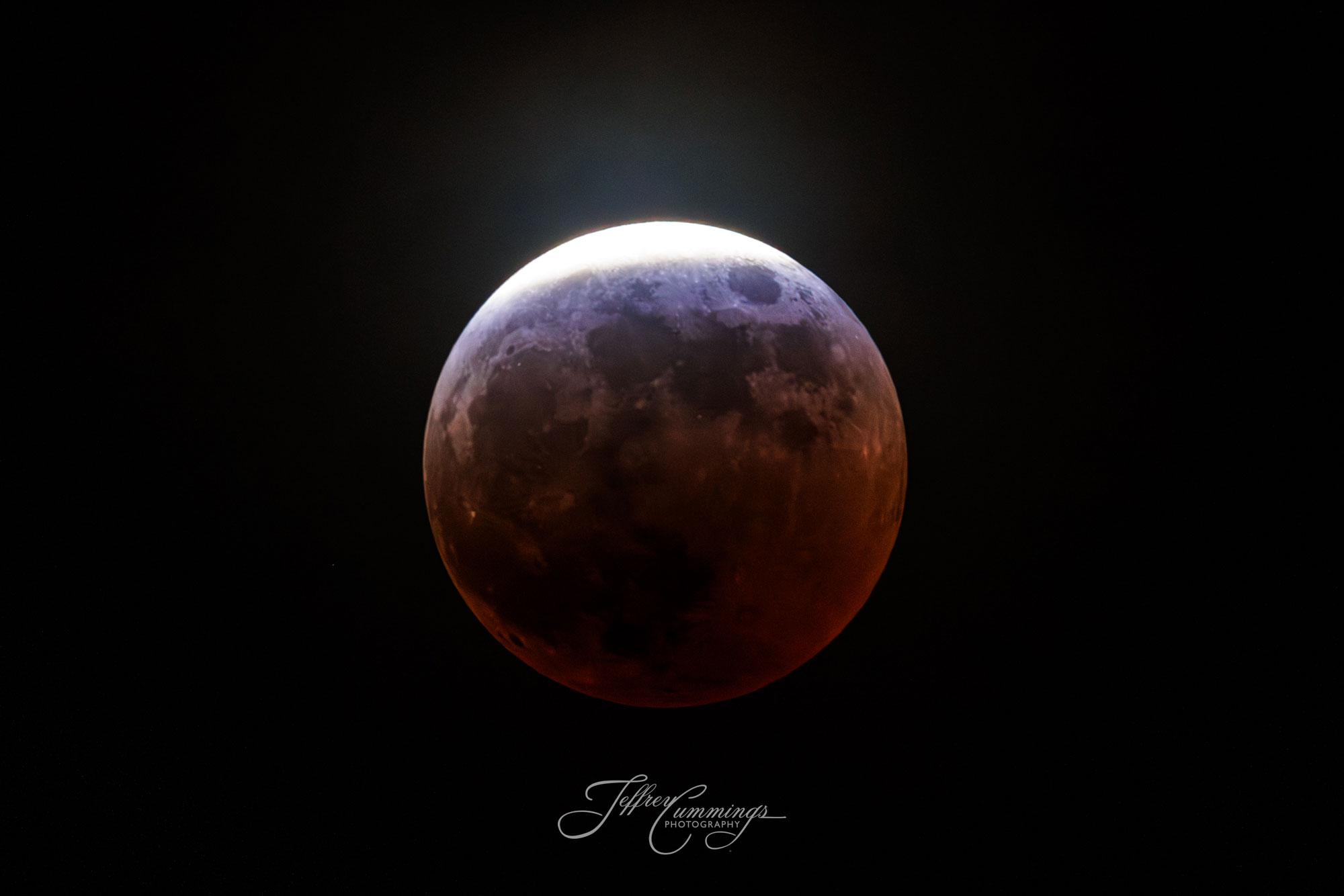 Lunar eclipse umbra stage
