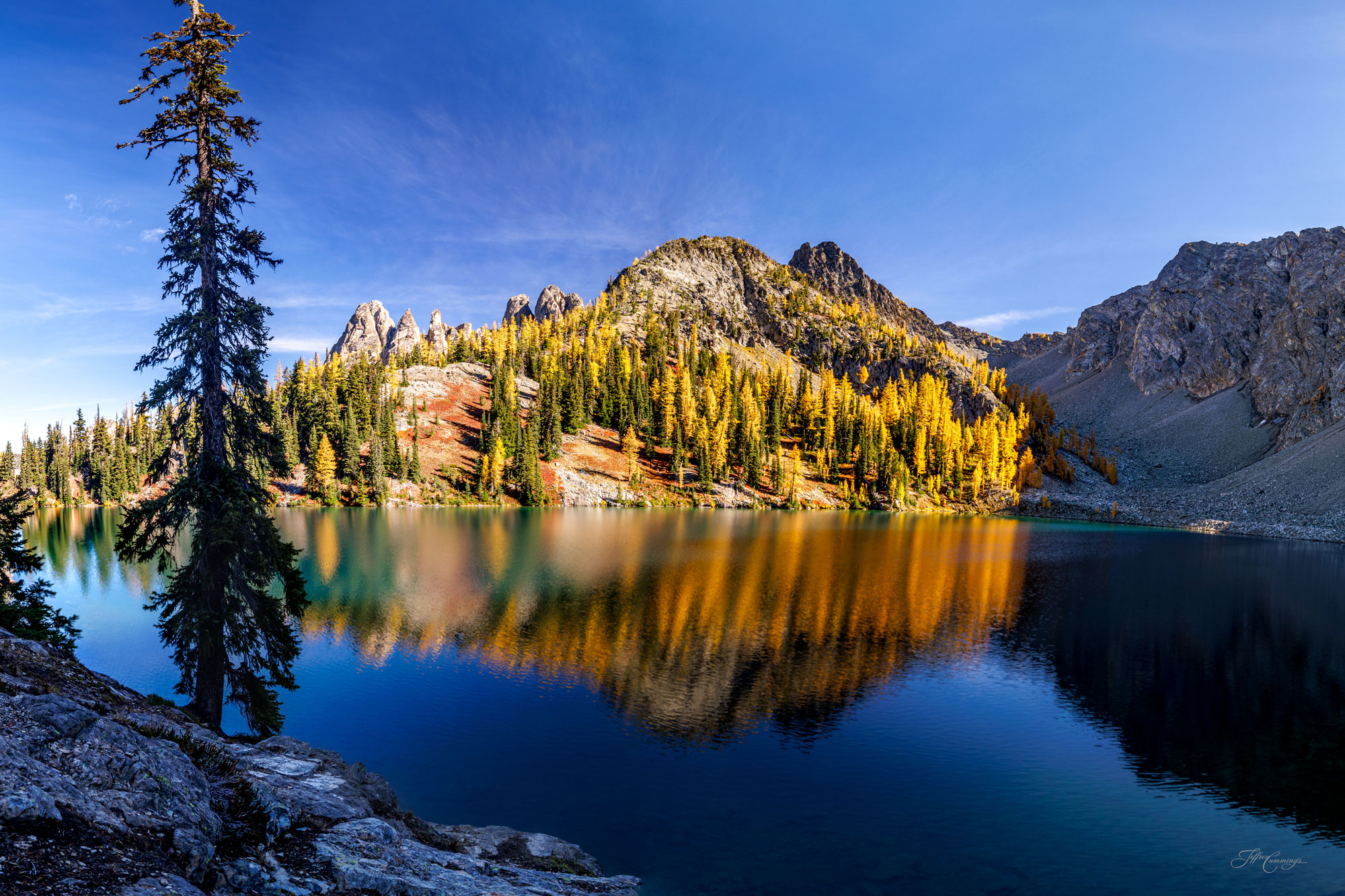 Blue Lake in Fall