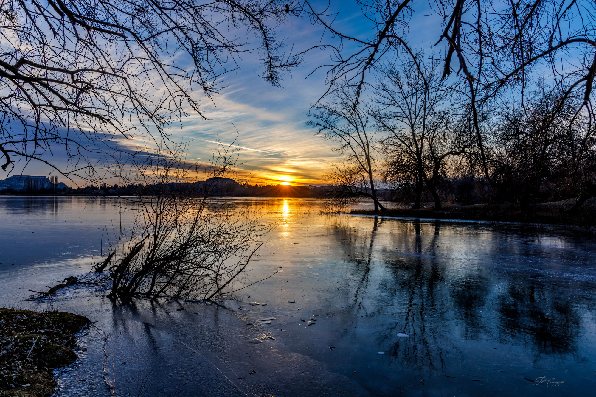 Icy Sunset